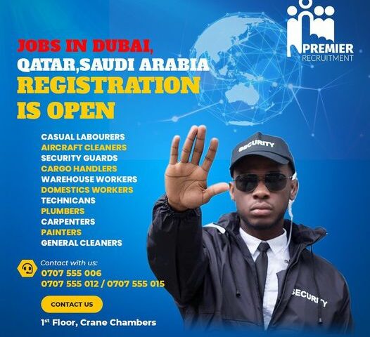 Job Slots: Premier Recruitment Announces Airport Jobs In Qatar,Saudi Arabia For Jobless Ugandan Youths