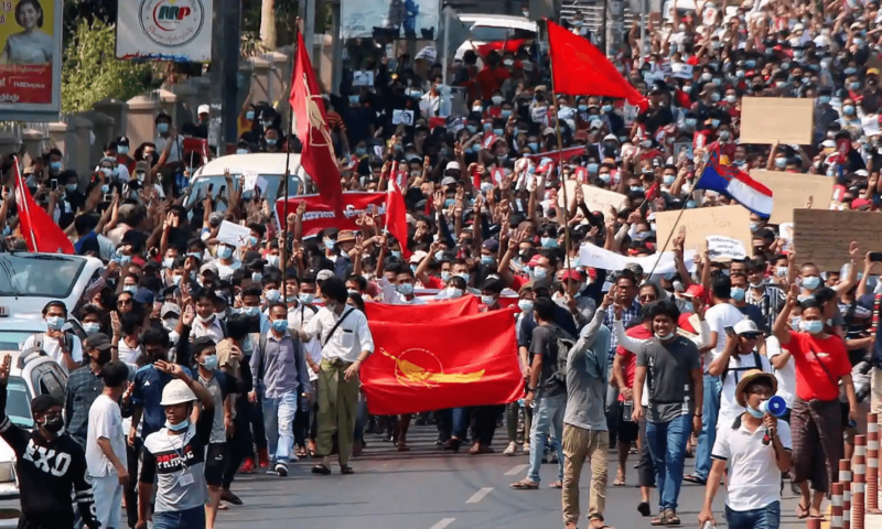 Myanmar Update: Internet Access Partially Restored As Protests Surge Against Military Coup