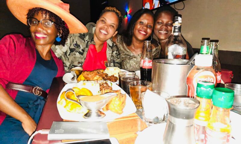 Spy Uganda Admin ‘Reopens’ Nexas Lounge As She Drowns In Birthday Cake,Booze