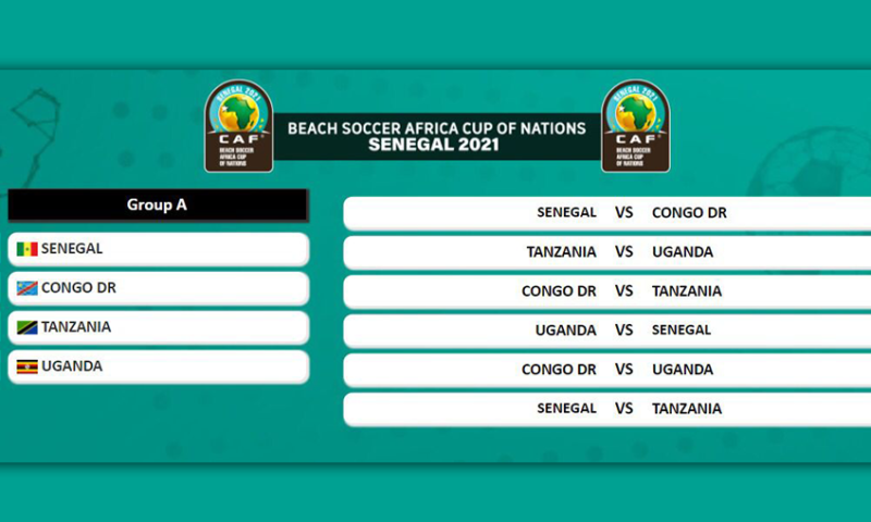 Beach Soccer AFCON 2021: Sand Cranes Placed In Group A With Hosts Senegal & Rivals Tanzania
