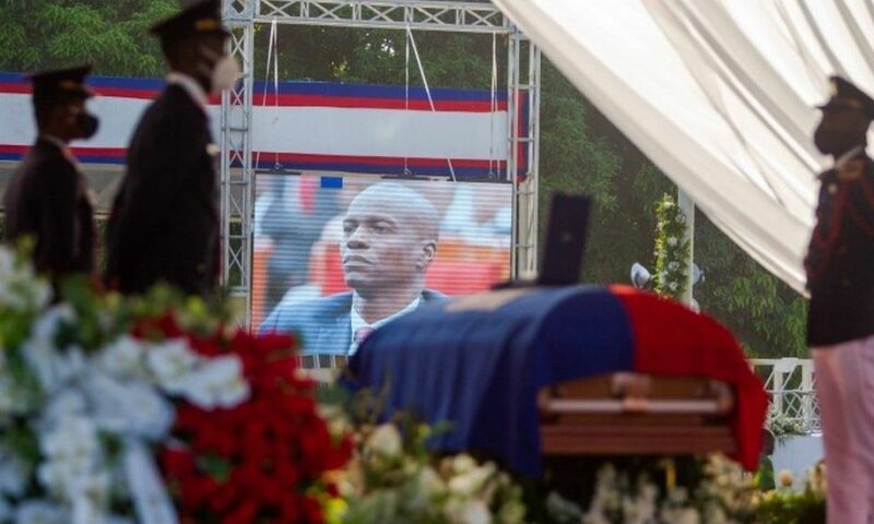 Foreign Dignitaries Take Cover As Protesters Clash With Police During Funeral Of Assassinated Haitian President