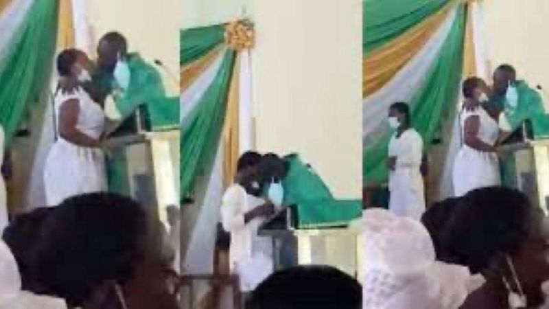 Watch: Video Showing Priest Kissing Female Students During Church Service Sparks Anger