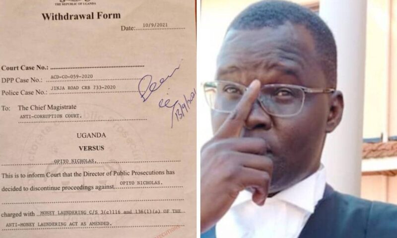 Breaking! DPP Drops Money Laundering Charges Against Rights Activist Lawyer Nicholas Opio!