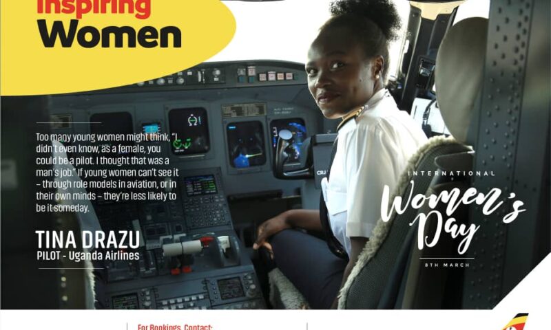 Meet Tina Drazu: Uganda Airlines Senior Female Pilot Flying Country’s Flag To The Sky