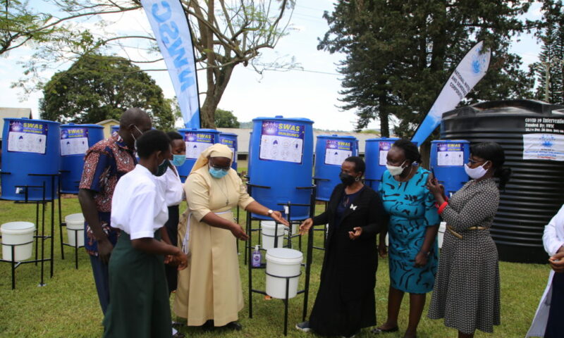 Global Hand Washing Day: NWSC Bails Out Namagunga College With Hand Washing Equipment