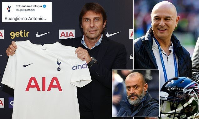 Just In: Antonio Conte Confirmed New Tottenham Manager Replacing Espirito