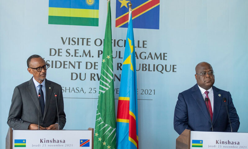 Kagame Flies To Congo To Meet Tshisekedi Amidst Rumours Of Sponsoring M23 Rebels