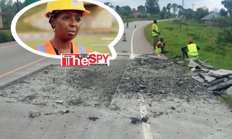 “It’s The Contractor Repairing Kyenjojo-Fortportal Road Under Two Year Defect Liability Period” UNRA Clarifies On Damaged New Road