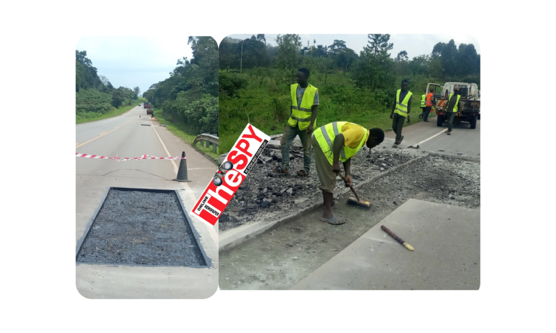 Shame! Kyenjonjo-FortPortal Road That Museveni Launched 9 Months Ago Washed Away By Elninio Rains!