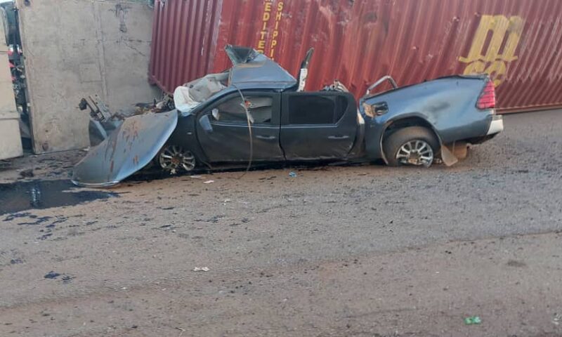 Two UPDF Officers Crushed By Container Truck In Malaba