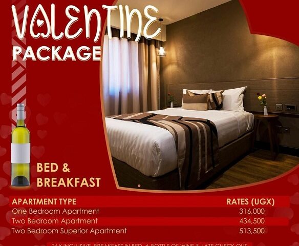 Can You Imagine A Morning Breakfast With Your Valentine In Bed? Speke Resort Munyonyo Has That For You!