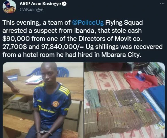 Flying Squad Arrest Youthful Man Who Stole $90000 From Movit Director