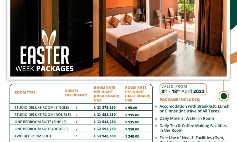 Easter Comes With Lots Of Goodies, Pass By & Enjoy Thrilling Stay-Says Kabira Country Club As It Unveils ‘Craziest’ Accomodation Rates
