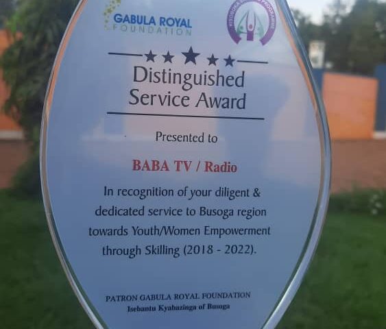 Baba Media Scoops Kyabazinga Award For Transformational Programmes In The Kingdom
