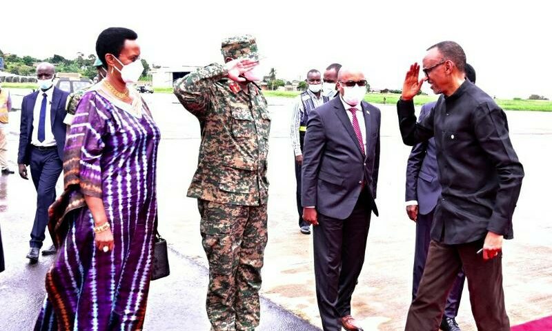 President Kagame Arrives In Uganda For Muhoozi Kainerugaba’s Birthday Dinner