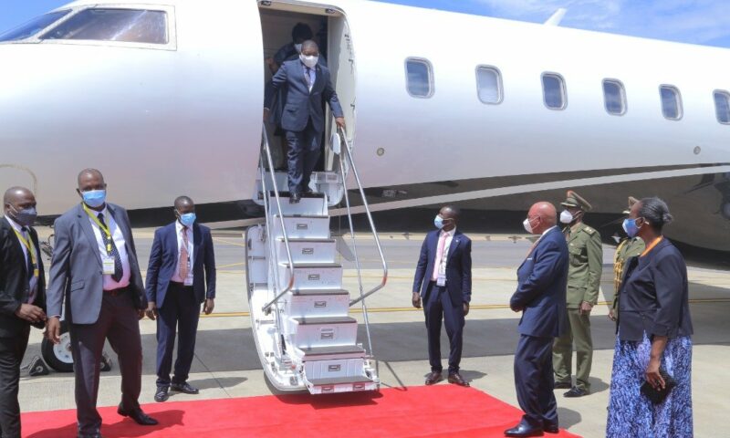 Mozambique President Nyusi Arrives In Uganda For Bilateral Talks