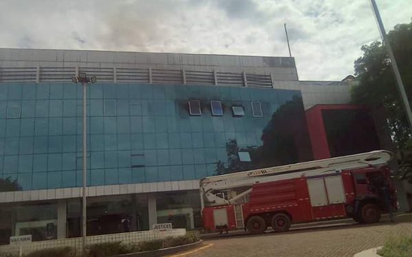 Breaking: Fire Guts Supreme Court, Chief Justice Owiny Dollo’s Office Heavily Burnt