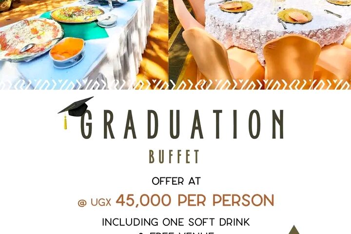 Gift That Graduate With Heavy Luncheon At Only UGX45,000-Forest Cottages