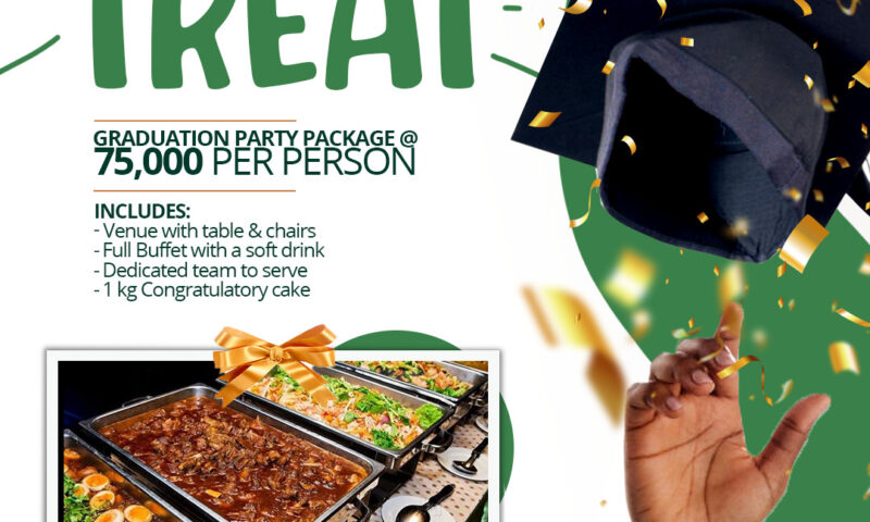 Your Graduation Deserves A Treat, Our Package Is Just UGX75000 Per Person-Kabira Country Club