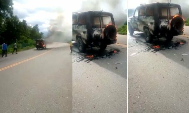 Three Perish, Two Nursing Wounds As Ambulance Catches Fire In Bunyangabu District