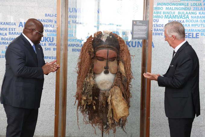 Belgian King Visits DR Congo, Hands Over One Of Artefacts Looted During Colonial Era
