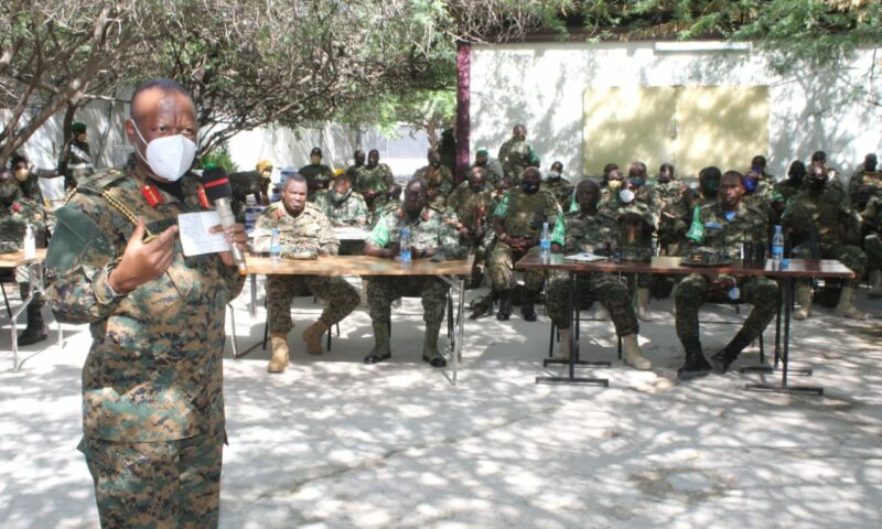 Gen Mbadi Visits UPDF Troops In Somalia, Commends Them For Selflessly Serving Africa
