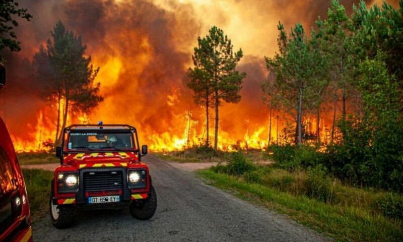 Wildfires Rage In France & Spain As Heatwaves Sweep Europe