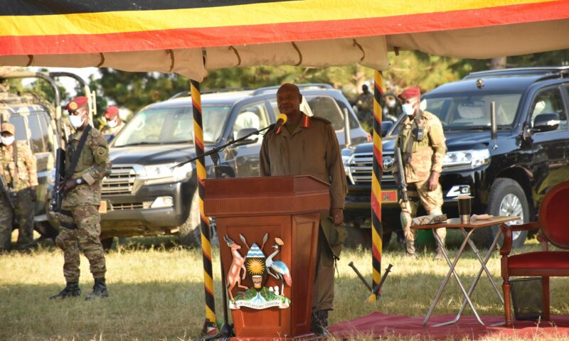 Museveni Passes Out Over 500 Officers & Militants At Armored Warfare Training School-Karama