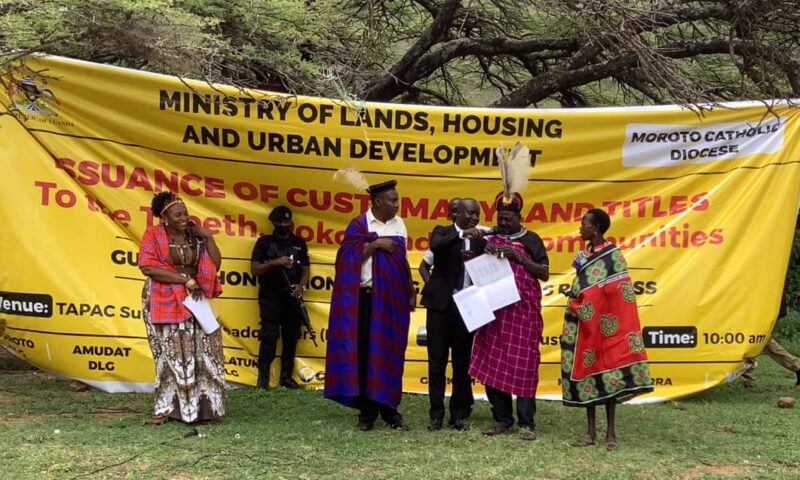 Minister Namuganza Hands Over Land Titles To Tepeth, Pian & Pokot In Karamoja