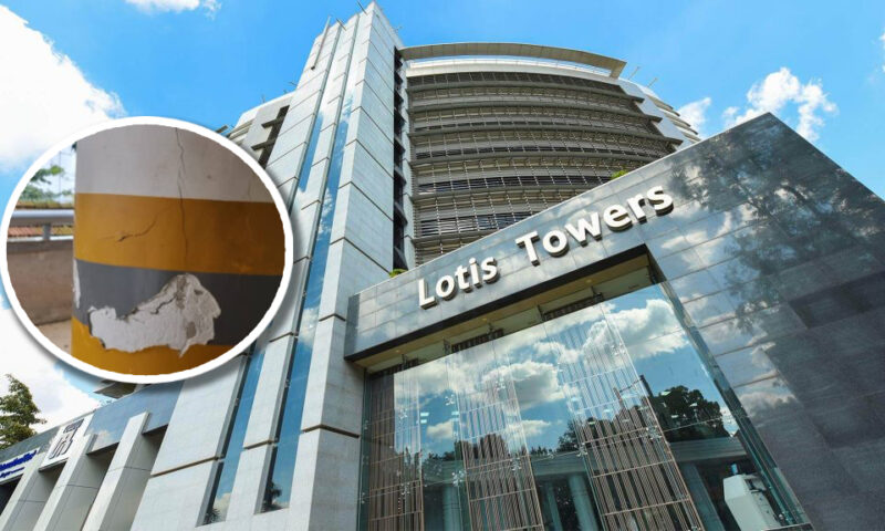 Lives First! KCCA Halts Renovation Of Cracked Lotis Tower