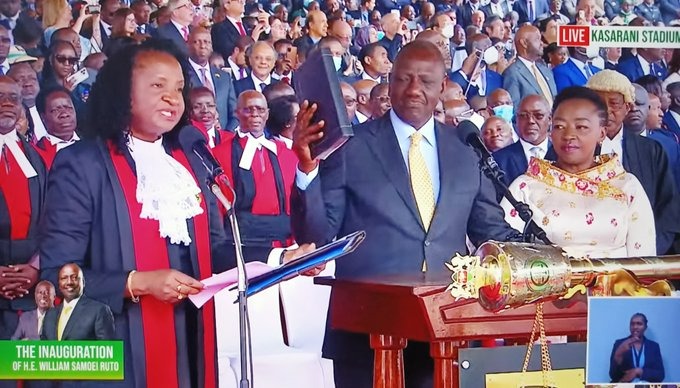 William Ruto Sworn In As Kenya’s Fifth President