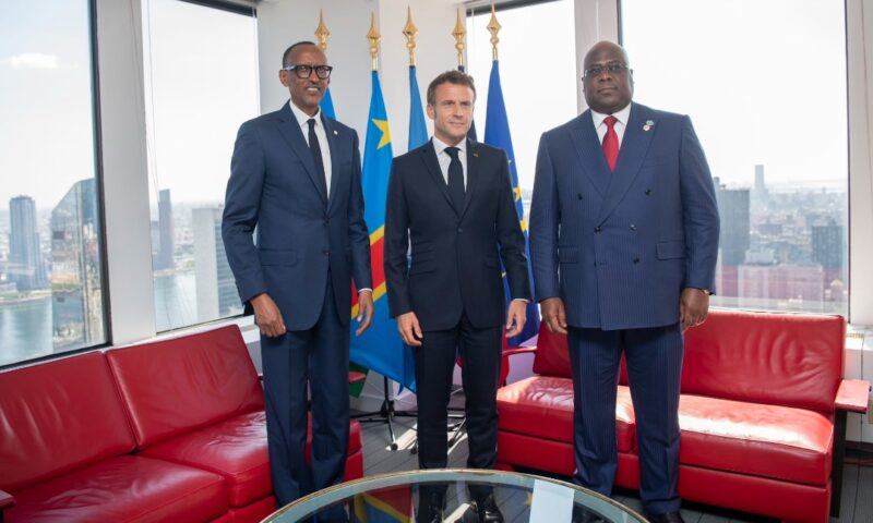 DRC Conflict: Macron, Kagame & Tshisekedi Agree On Peaceful Solutions