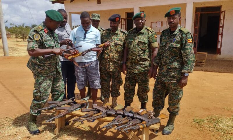 Security Leaders Recover 12 Guns In Karamoja Sub Region