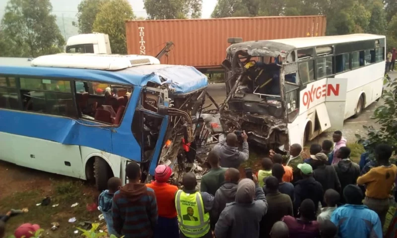Rukiga: Six Ugandans Perish In An Accident Involving Rwandan & Kenyan Buses