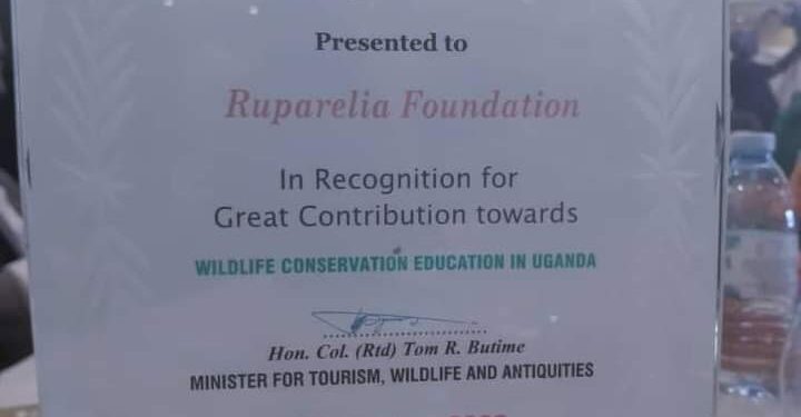Ruparelia Foundation Scoops Conservation Education UWEC Award
