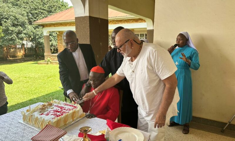 Tycoon Sudhir Treats Cardinal Wamala To A Lavish Birthday As He Clocks 96