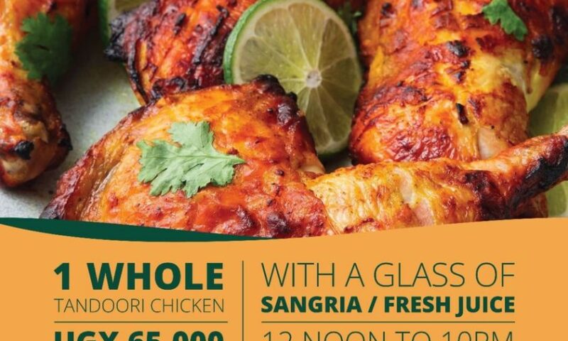 We Now Offer Full Tandoori Chicken With Glass Of Sangalia At Only Ugx65000-Kabira Country Club