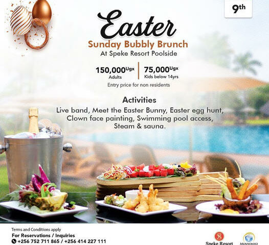 Speke Resort Munyonyo Unveils Bubbly Brunch With Lot More On Easter Day