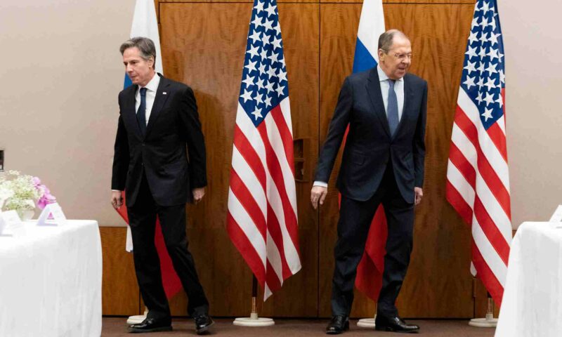 US Secretary Of State Blinken, Russia’s Foreign Minister Lavrov Meet As Washington-Moscow Tensions Soar