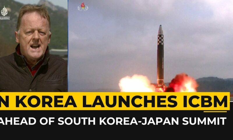 North Korea Launches Intercontinental Ballistic Missile Towards Japan Ahead Of South Korea-Japan Summit