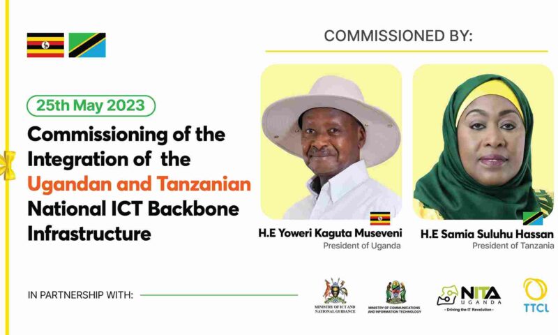 Isingiro: Museveni, Suluhu Commission Integration Of Ugandan – Tanzanian ICT Backbone Infrastructure