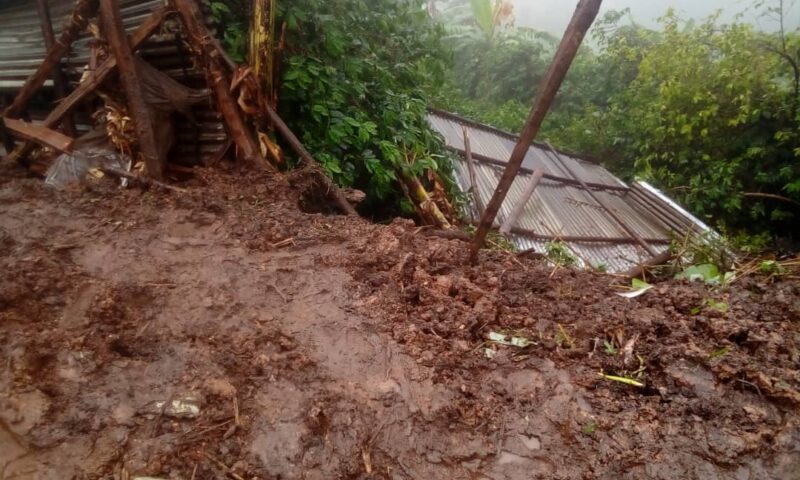 Kasese: Family Of 7 Displaced By Mudslide, 1 Dead