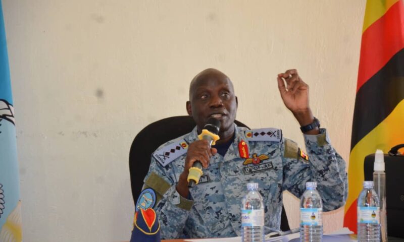 UPDF Air Force Commander Inspects Gulu Troops, Reminds Them To Remain Healthy
