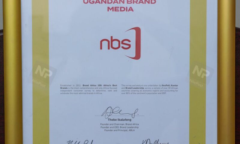 NBS TV Scoops Award As Most Admired Ugandan Media Brand