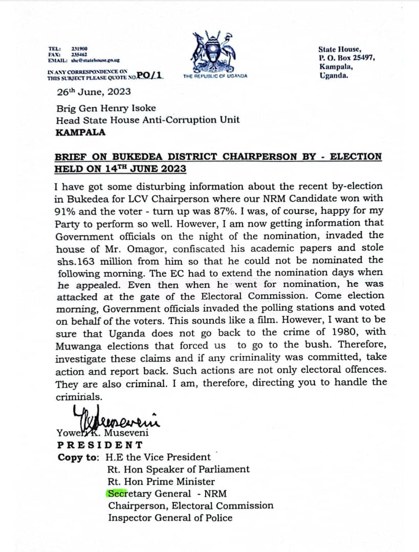 ''Shameless Gov't Officials Stole Candidate Omagor's Ugx163M, Invaded Polling Stations & Ticked Ballots''-Museveni Orders Probe Into Bukedea By Election 1 WhatsApp Image 2023 07 02 at 8.32.33 AM