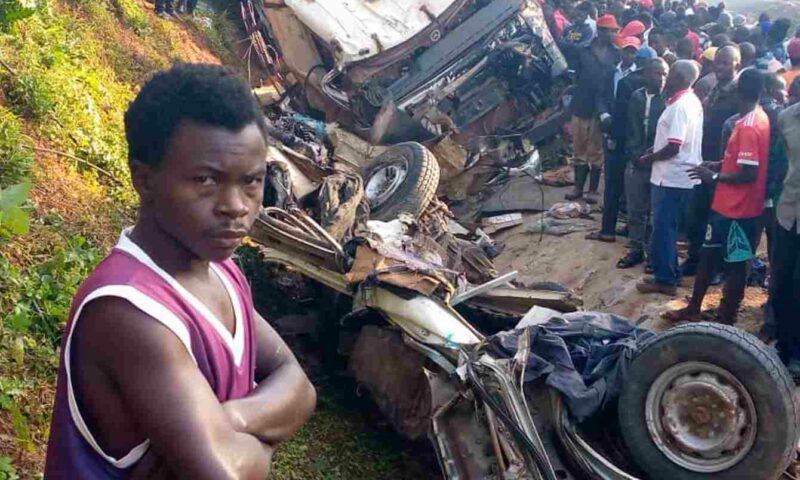 Speedy Taxi Rams Into Fuso Truck In Kyenjojo, 17 Dead!