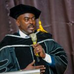 Hon Fred Mukasa Mbidde’s English Thrills Whites As He Scoops Honorary Doctorate At Zoe Life Theological College USA