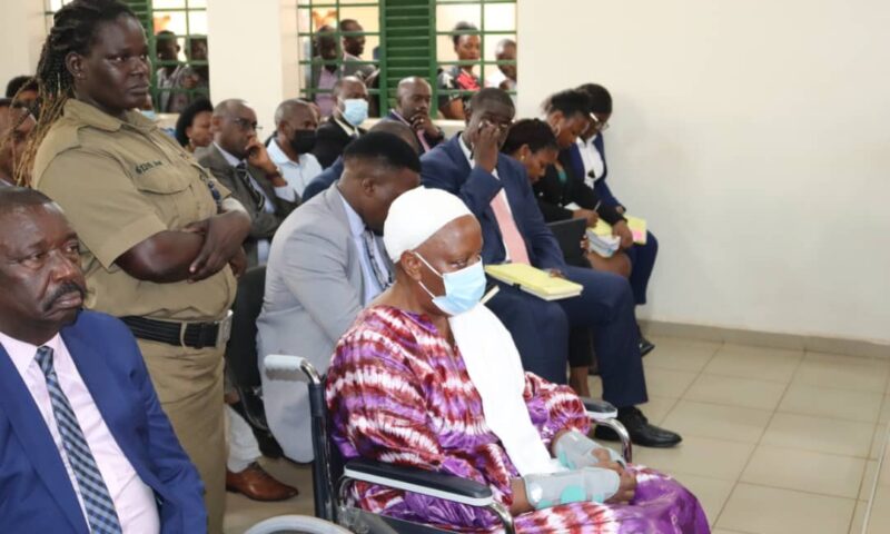 Katanga Murder: Widow Molly Katanga Finally Produced In Court On Wheelchair, Charged With Murder,Remanded To Luzira