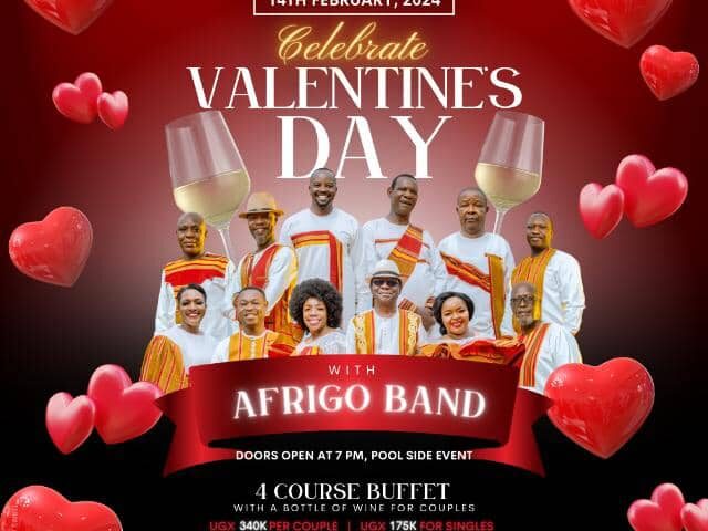 Love In The Air!- Afrigo Band To Feature Valentine’s Day Celebrations At Fairway Hotel -Book Your Table Now For An Enchanting Melodic Feast