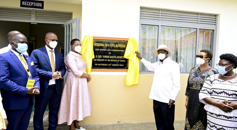 The Real Problem Is Not Anita Among But The Traitors Working For Homosexuals, Imperialists- President Museveni Defends Speaker As He Commissions Bukedea Teaching Hospital
